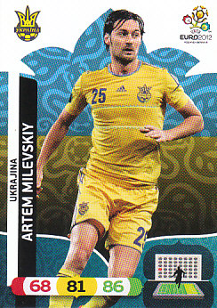 Artem Milevskiy Ukraine Panini UEFA EURO 2012 #225
